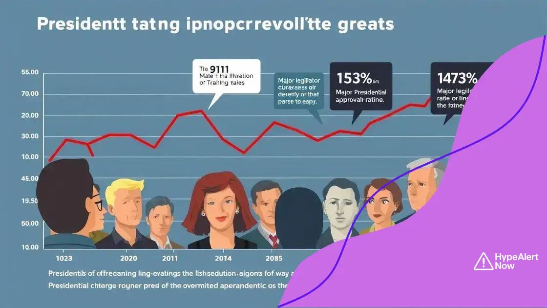 Historical trends in approval ratings