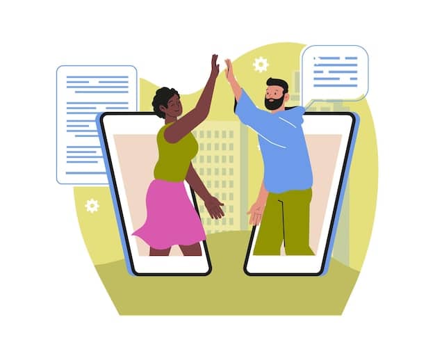 A split-screen image showing on one side a positive, diverse online community engaging in constructive dialogue, and on the other side a dark, isolated group spreading hate speech and misinformation. The contrast highlights the duality of the internet and the choices platforms face in fostering either a positive or negative environment.