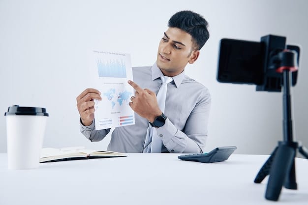 A content creator analyzing TikTok analytics dashboard, showcasing metrics like video views, engagement rate, follower growth, and audience demographics. Visual cues indicate strategies for optimizing content based on these insights.