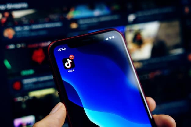 A close-up of a smartphone displaying a TikTok profile with high engagement metrics (likes, comments, shares). The background is blurred, highlighting the importance of engagement over follower count.