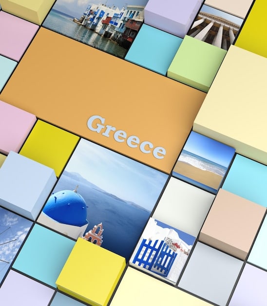 A split-screen collage featuring examples of content categorized by the various trending hashtags. Each section of the collage showcases short clips or images representing the unique content associated with each hashtag.
