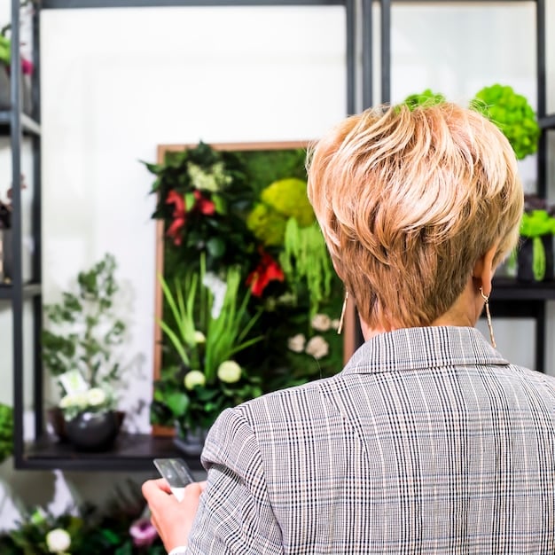 A split-screen image. On one side, a TikTok video showing a person using a gardening tool. On the other side, a line of people outside a hardware store waiting for it to open.