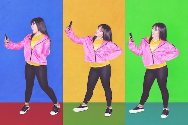 A split-screen image showing a popular influencer performing a viral dance on one side, and regular people attempting the same dance on the other, highlighting the impact of influencers and the relatability of the dance.