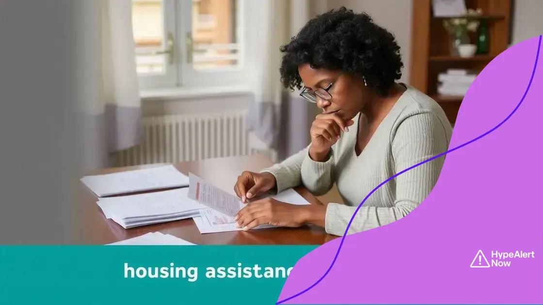 Steps to apply for housing assistance
