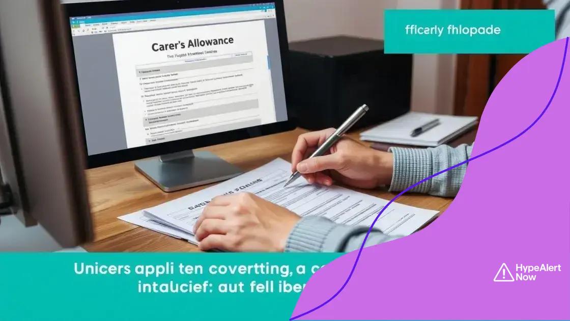 How to apply for carer