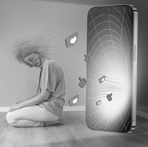 A split image showing a graph with a sharp downward trend in social media followers on one side, and a person looking distressed at their phone on the other.
