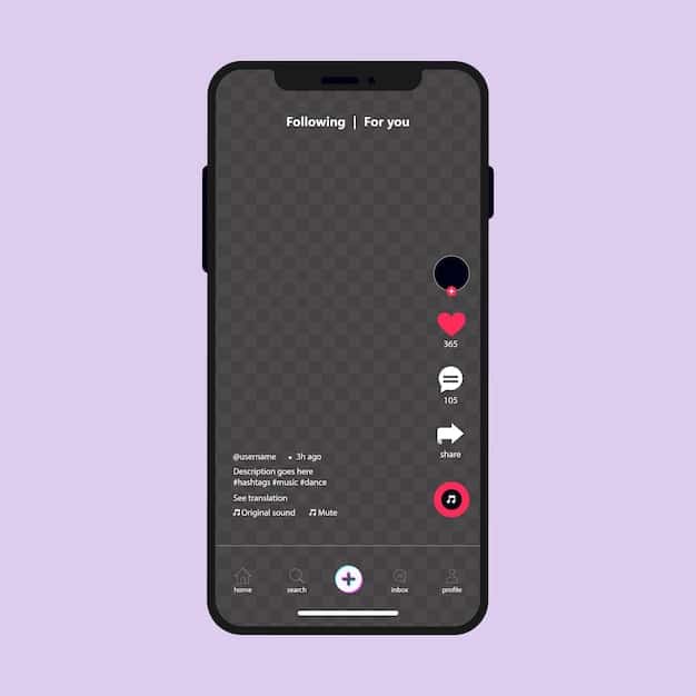 A phone screen showing the TikTok 